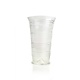 Vaso de tenia de vidrio, 15 cm, transparente