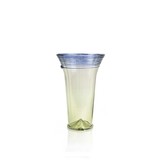 Chalice cup, 12 cm, green with blue detail