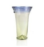 Chalice cup, 12 cm, green with blue detail