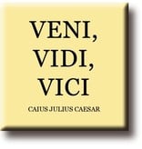 Kühlschrankmagnet, Julius Caesar, Veni, Vidi, Vici