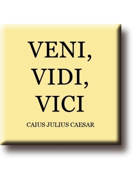 Kühlschrankmagnet, Julius Caesar, Veni, Vidi, Vici