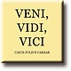 Koelkastmagneet,  Julius Caesar, Veni, Vidi, Vici