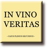 Fridge magnet, Pliny Secundus, In Vino Veritas