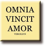 Aimant de réfrigérateur, Virgil, Omnia Vincit Amor