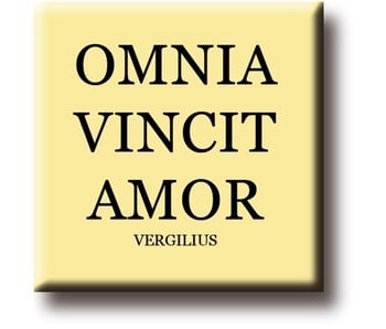 Fridge magnet, Virgil, Omnia Vincit Amor