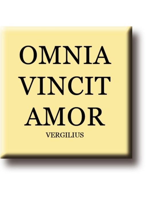 Aimant de réfrigérateur, Virgil, Omnia Vincit Amor