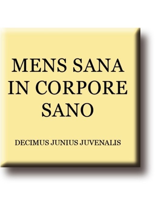 Fridge Magnet, Decimus, Mens Sana in Corpore Sano