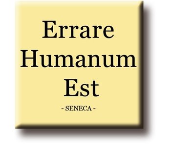 Aimant de réfrigérateur, Seneca, Errare Humanium Est