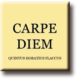 Aimant de réfrigérateur, Quintus Horatius Flaccus, Carpe Diem