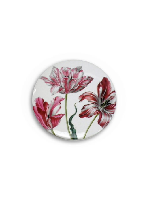 Pocket Mirror, Ø 80 mm, Three Tulips, Merian