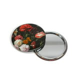 Pocket Mirror Large,  Ø 80 mm,  Still Life with Flowers, De Heem