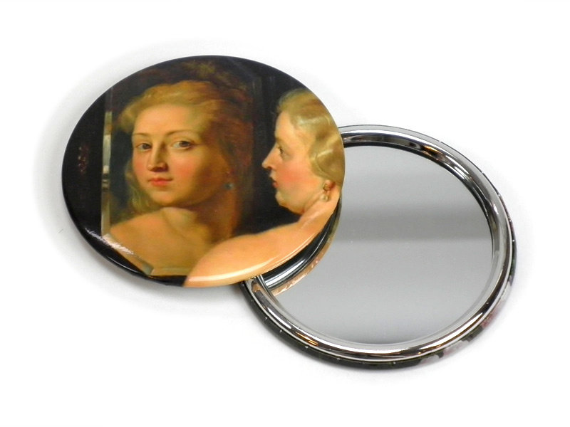 Pocket Mirror Large, Ø 80 mm Venus in Front of the Mirror, Rubens