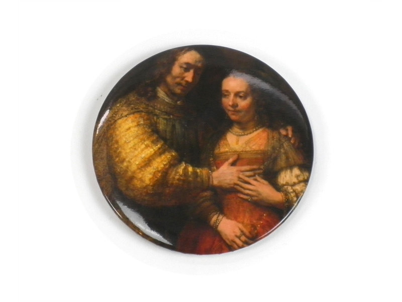 Grand miroir de poche, Ø 80 mm, La mariée juive, Rembrandt