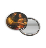 Espejo de bolsillo grande, Ø 80 mm, La novia judía, Rembrandt