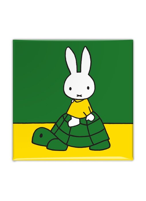 Aimant de réfrigérateur, Miffy sur une tortue