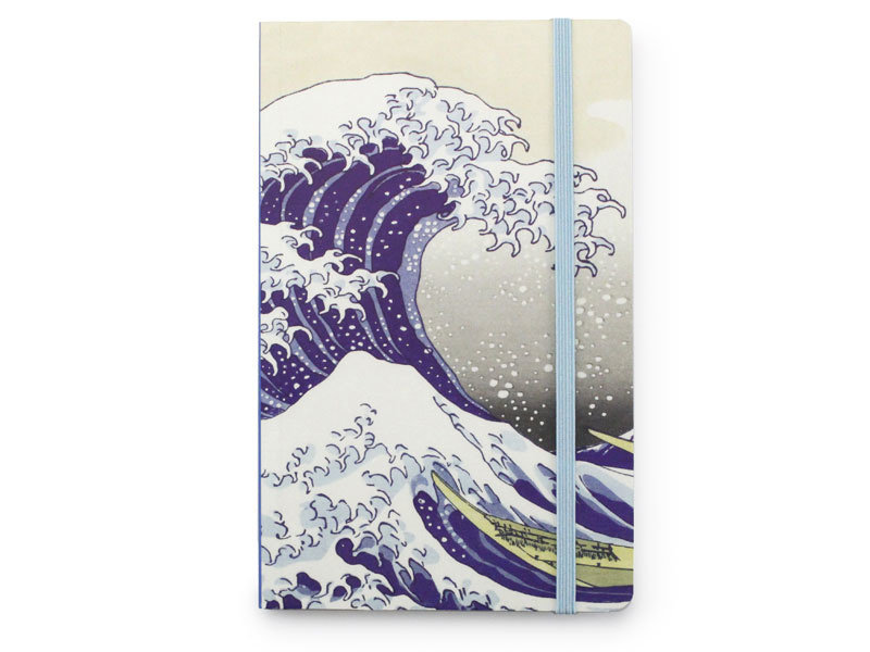 Carnet à couverture souple, La Grande Vague au large de Kanagawa, Hokusai