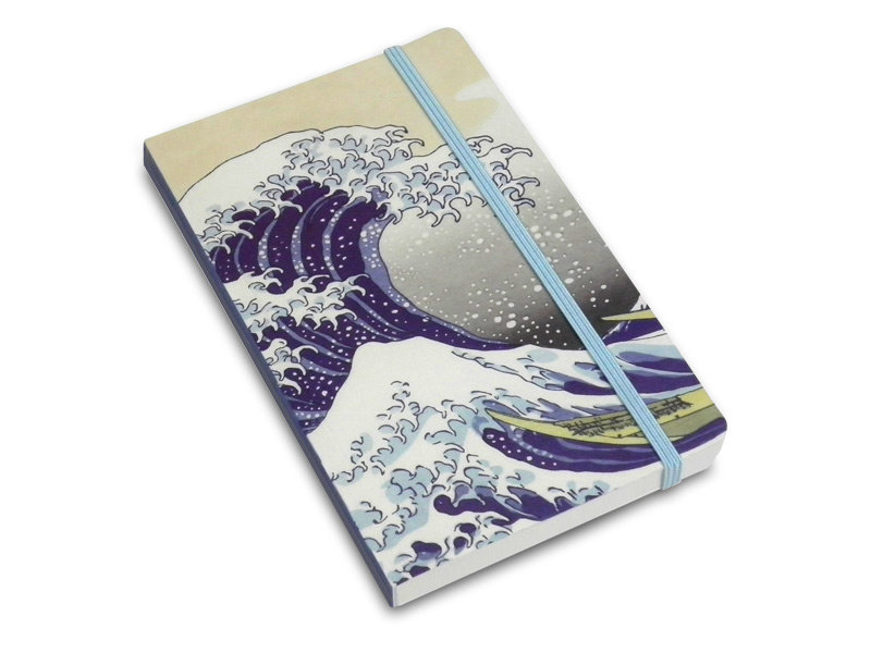 Carnet à couverture souple, La Grande Vague au large de Kanagawa, Hokusai