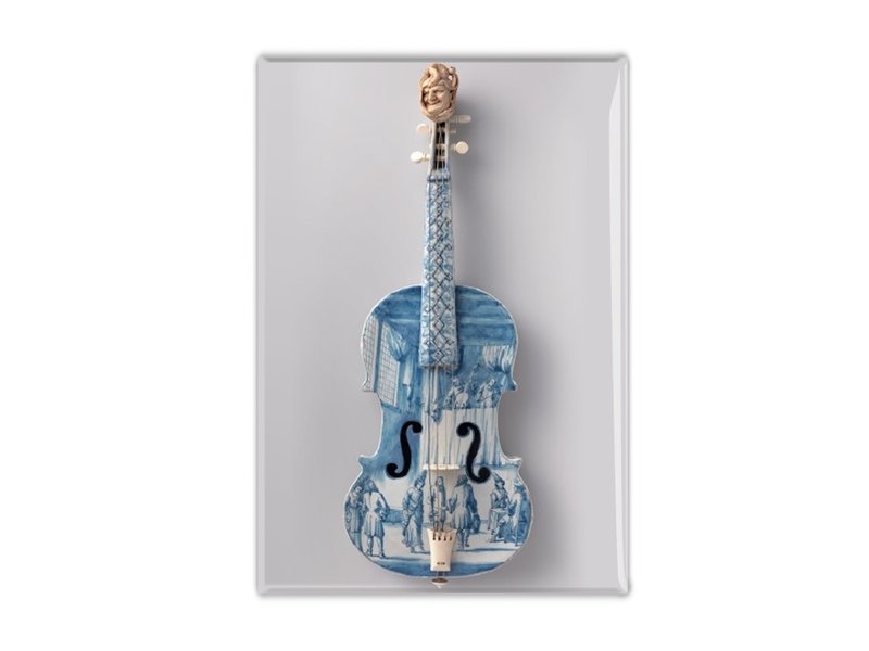 Kühlschrankmagnet, Delfter Blauer Geige