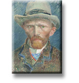 Imán de nevera, Autorretrato, Van Gogh