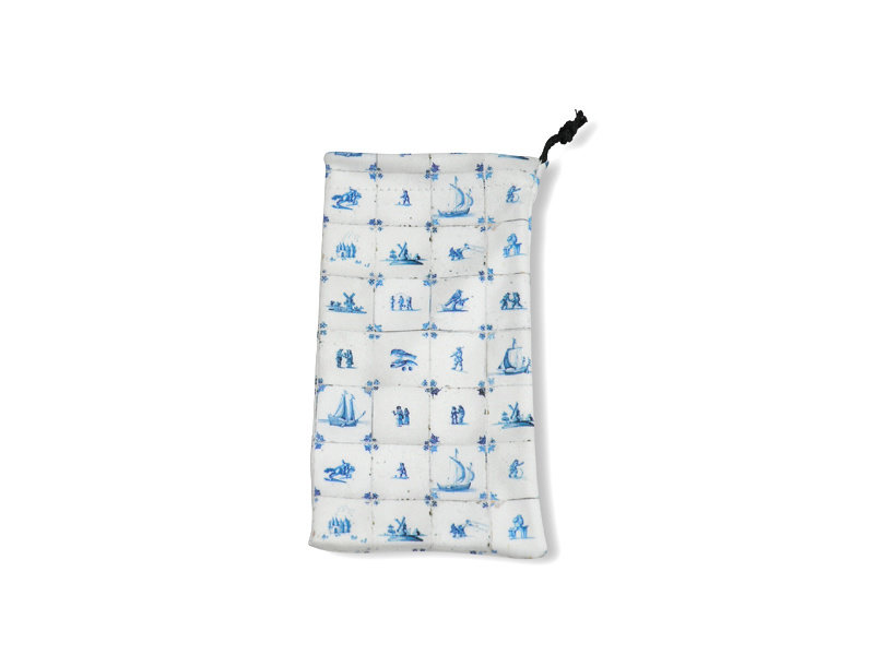 Phone Pocket, Delft Blue Tiles