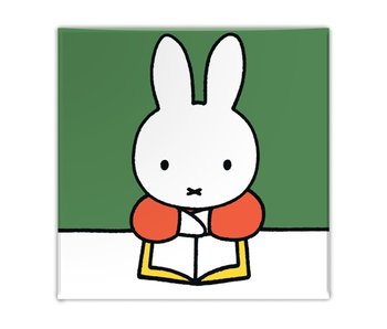 Imán de nevera,  Miffy lee un libro