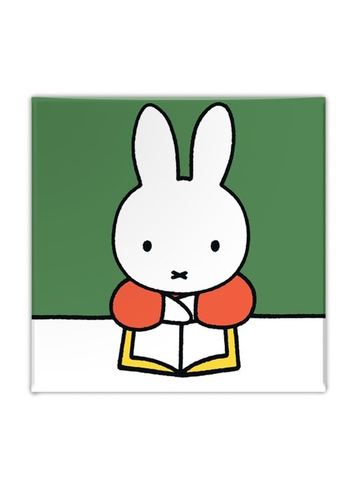 Aimant de réfrigérateur, Miffy lit un livre