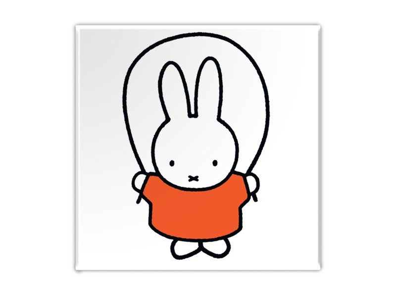 Aimant de réfrigérateur, Miffy saute à la corde