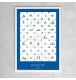 Poster, 50x70 cm, Delfts Blauwe Tegels , c 1600