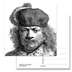 Postkarte, 1634 Selbstporträt in reichem Kostüm, Rembrandt