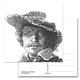 Postcard, Self portrait without Saskia, Rembrandt
