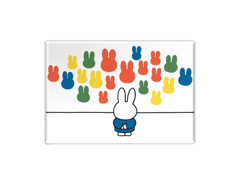 Aimant de réfrigérateur, Miffy avec art