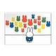 Fridge magnet, Miffy with art on the wall