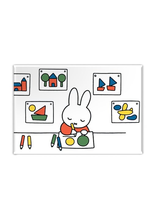 Aimant de réfrigérateur, Miffy dessine