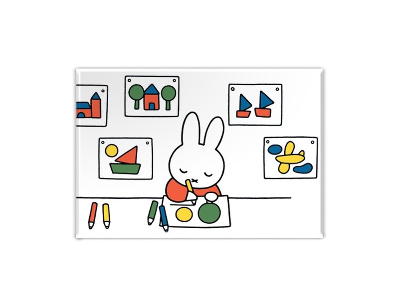 Aimant de réfrigérateur, Miffy dessine