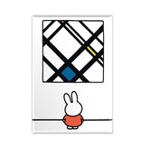 Imán de nevera, Miffy con Mondrian