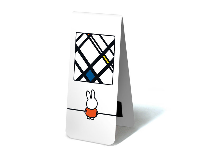 Magnetic Bookmark, Miffy with Mondriaan