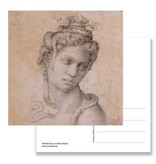 Ansichtkaart, Cleopatra, Michelangelo ,Half Length Figure of Cleopatra