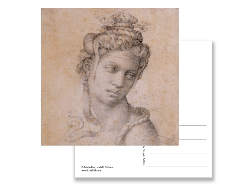 Postkarte, Kleopatra, Michelangelo, halbe Länge Figur der Kleopatra