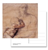 Carte postale, Madonna, Michelangelo, Madonna and Child 1520-25