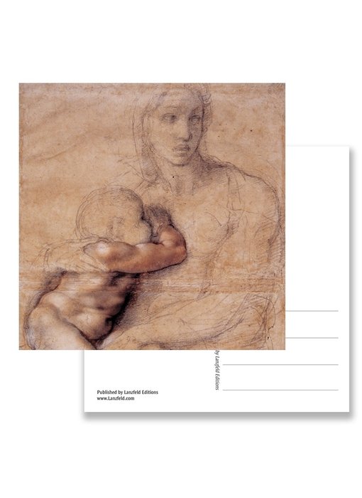 Ansichtkaart, Madonna, Michelangelo,Madonna en kind 1520-25