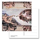Ansichtkaart, Sixtijnse Kapel, Schepping van Adam, Michelangelo