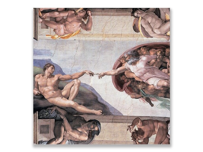 Postcard, Sistine Chapel, Creation of Adam