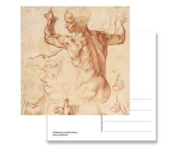 Postkarte, Studien für die libysche Sybille, Michelangelo
