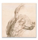 Postcard, The Risen Christ, ca. 1532, Michelangelo