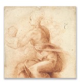 Postcard, Mother and Child with St John, Michelangelo