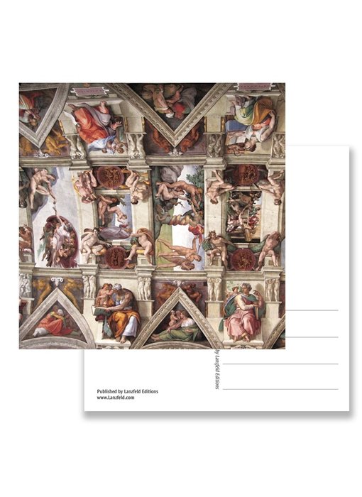Postcard, Detail from ceiling Sistine Chapel, Michelangelo