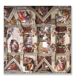 Ansichtkaart, Detail Sixtijnse Kapel, Michelangelo