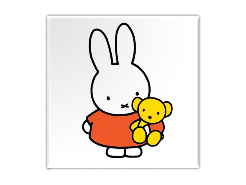 Fridge magnet, Miffy with teddy bear