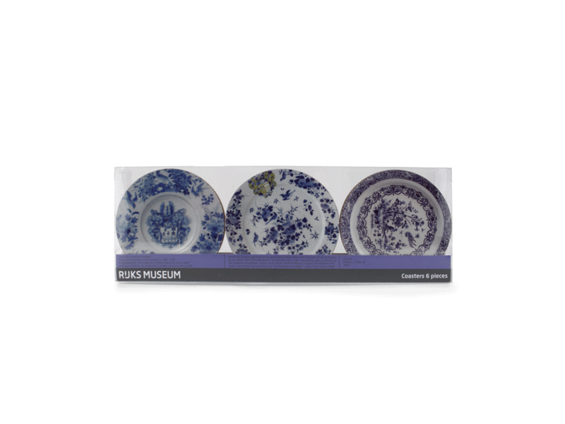 Coasters, Delft Blue Plates, Rijksmuseum