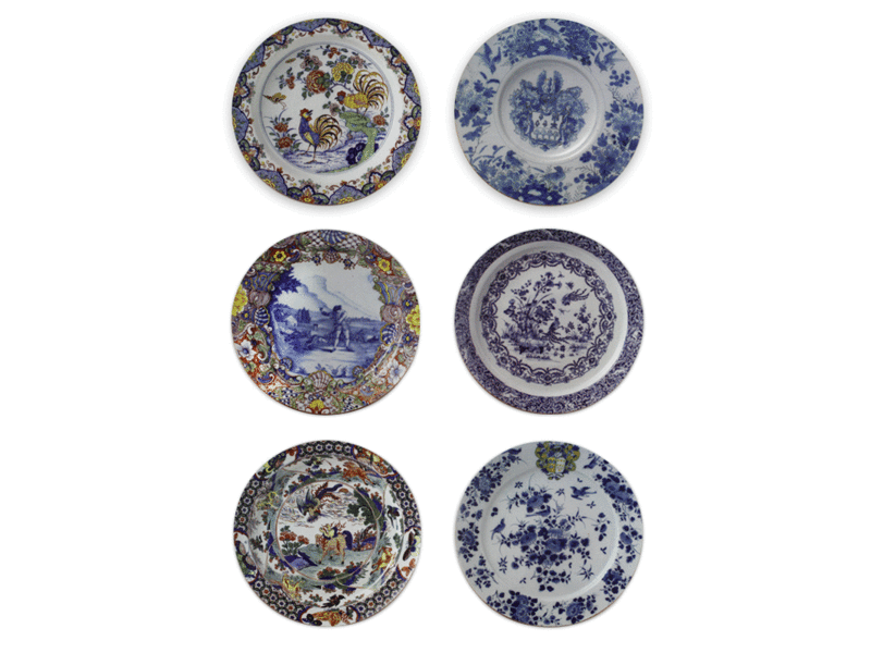 Coasters, Delft Blue Plates, Rijksmuseum